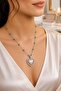 Luxurious Figured Showy Enamel Necklace