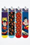 Licensed Superman Men's Socks 4-Pack Adult Cotton Socks Daily Socks Gift Socks Superhero Socks Sm20547 - 2