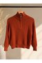 New Season 2026 Women's Crop Half Zipper Knitwear Sweater Standard Size A+ Quality Soft Textured - 2