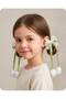 Powder Pink 2-Piece Girls' Tie-Up Buckle with Tulip Figure