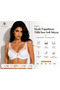 3 Colors Women's Gathered Tulle Soft Cup Bra – Underwire, Adjustable Straps, Everyday Comfort Support Bra + Wash Ball - 5