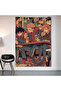 Jujutsu Kaisen Café Wall Covering Wall Tapestry First Quality Satin Fabric Poster