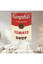 Campbell's Tomato Soup Wall Covering Wall Tapestry First Quality Satin Fabric Poster - 2