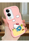 Vivo Y29S Compatible Case Camera Protector Pink Silicone Couple Phone Case Kitty Pattern
