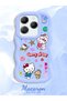 Infinix Hot 40 Compatible Case Camera Protector Blue Silicone Couple Phone Case Kitty Pattern - 2