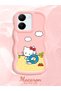 Vivo Y27S Compatible Case Camera Protector Pink Silicone Couple Phone Case Kitty Pattern - 2