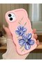 Samsung Galaxy A04 Compatible Case Camera Protector Pink Silicone Couple Phone Case Floral Pattern
