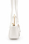 Women's White Shoulder Bag Zippered Daily Hand and Shoulder Bag - 3