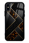 iPhone XS Max Glossy Phone Case with Black Mosaic Design