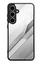 Samsung S24 Fe Silver Titanium Edge Design Glossy Phone Case