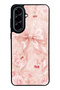 Samsung A57 Glossy Phone Case with Cherry Blush Bow Design