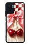 Xiaomi Redmi Note 10 Glossy Phone Case with Cherry Picnic Bow Design