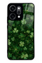 Oppo Reno 14 Pro Emerald Lucky Clover Design Glossy Phone Case