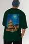 Colosseum Italy 3 Green Oversize Country City Back Printed Unisex T-Shirt 100% Cotton Premium - 7