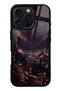 iPhone 16 Pro Rosewood Bosphorus Night Design Glossy Phone Case