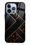 iPhone 13 Pro Black Mosaic Design Glossy Phone Case