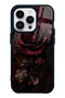 iPhone 14 Pro Midnight Velvet Rose Design Glossy Phone Case