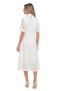 Rochie albă brodată din bumbac Denisa - 5