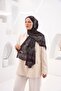 Petra Circular Ethnic Pattern Shawl - Anthracite Pink - 4