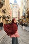 Talia Plain Cotton Shawl - Burgundy