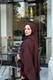 Jacquard Ethnic Pattern Vellure Shawl - Burgundy - 3