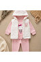 Seasonal Baby Girl Set with Heart Patterned Vest