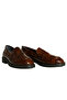 Brown Crocodile Patent Leather Women's Loafer - 2
