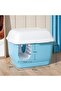 Igloo Cat Litter Box 57.5*44*44Cm-Blue - 2