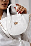 White Stylish and Convenient Mini Shoulder and Modern Design Women's Bag for Crossbody Use - 5