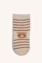 Bear Printed Seamless 5-Piece Cotton Long Mixed Socks for Baby Girl H9224A5Ns - 6