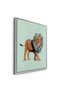 Lion with Succulent Kids Wall Art | Portrait Framed Canvas Print | Luxury Modern Decor for Kids Room - 3