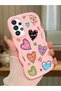Samsung Galaxy A33 5g Compatible Case Camera Protective Pink Silicone Couple Phone Case Heart Pattern