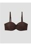 Brown Underwire Unpadded Women's Drawstring Bikini Top - 3