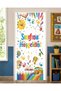 Elastic Door Decoration, Fabric Door Dressing, Welcome to Class Theme, Classroom Door, School Event Door Decoration