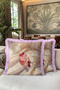 Still Life with Cherries Pastel Velvet Fringed Pillowcase-Fruit Themed Beige Pink Tassel Throw Pillow Cover - 4