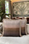 Gradient Transition Velvet Fringed Pillowcase - Elegant Abstract Powder Coffee Cream Tassel Throw Pillow Cover - 6