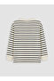 Anthracite Crew Neck Striped Boys' T-Shirt - 5