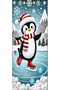 190X75Cm Elastic Door Decoration, Fabric Door Dressing, Ice Skating Penguin Theme, Classroom Door, School Event Door Decoration - 3