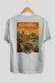 Istanbul Turkey 2 White Oversize Country City Back Printed Unisex T-Shirt 100% Cotton Premium