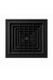 External Dimension: 60X60 - Internal Dimension: 45X45 Matte Black Painted Square Without Anemostatic Damper - 2