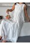 Women's Ruffled Long Bohemian Dress - 3
