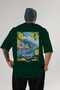 Amalfi Italy 6 Green Oversize Country City Back Printed Unisex T-Shirt 100% Cotton Premium - 2