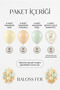 Macaron Yellow Orange Green Gold Confetti 20-Piece Pastel Birthday Balloon Set 11 Inch - 3