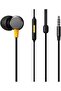 Original for Realme Buds 3 Wired Headphones, Dynamic Bass Sound, Built-in Mic, 3.5mm Jack, Tangle-Free Wire, Lightweight & Durable Design (Black)