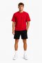 Men's Black Summer Sports Shorts with Cotton Pockets, Elastic, Casual, Comfortable Fit