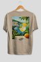 Amalfi Italy 5 Beige Oversize Country City Back Printed Unisex T-Shirt 100% Cotton Premium