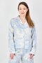 Women 2 Pieces Tie Dye Long Sleeve Shirt With Pants Sleepwear Set, Multicolor - 3