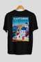 Santorini Greece 3 Black Oversize Country City Back Printed Unisex T-Shirt 100% Cotton Premium