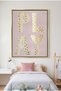 PLAY Word Kids Wall Art | Portrait Framed Canvas Print with Gold Foil Embossed | Luxury Modern Decor for Kids Room