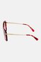 Women LO616S Butterfly Sunglasses, Marble Red - 4